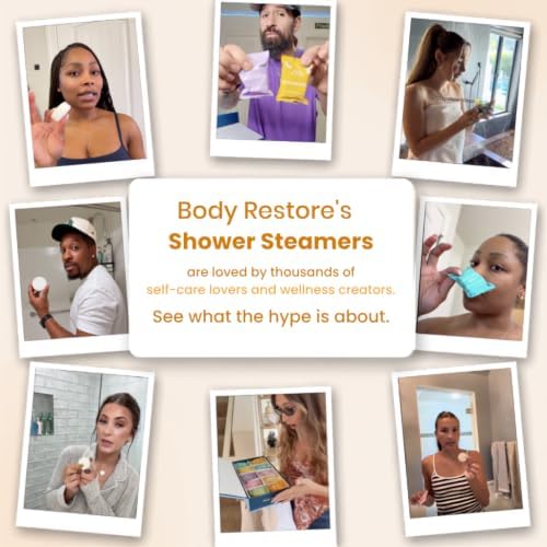 BodyRestore Shower Steamers Aromatherapy, Self Care Gifts, Energize 15 Pack - Image 5