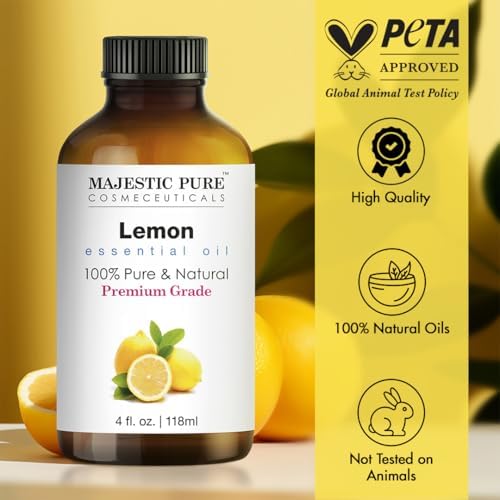 Majestic Pure Lemon Essential Oil for Diffuser - 4 Fl Oz - Image 2