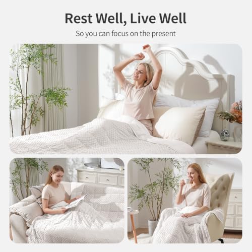 Uttermara Cooling Weighted Blanket for Adults, 15 lbs Full Size 48" x 72" - Image 5