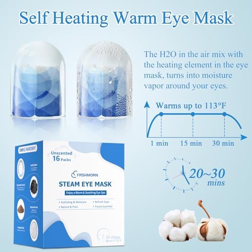 16Packs Steam Eye Mask Heated Eye Masks For Dry Eyes, Unscented - Image 3
