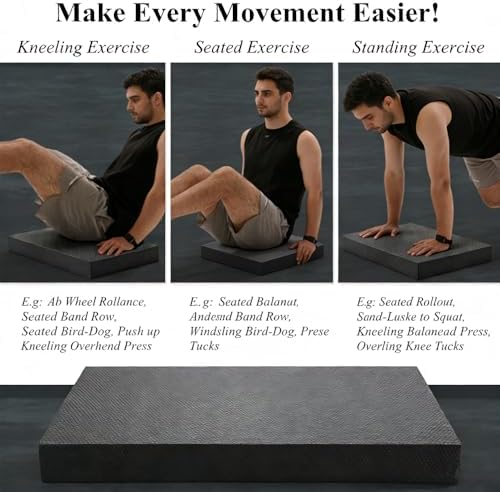 High-Density Balance Pad, Extra Large Balance Pad for Physical Therapy, TPU Foam Balance Board for Rehabilitation Stability Workout Knee and Ankle Exercise - Image 5