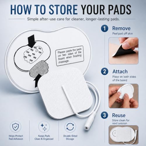 TENS EMS Unit Muscle Stimulator for Pain Relief,5-in-1 & 80 Modes 4 Channel 30 Intensity Electronic Pulse Massager,Large Color LCD Display with 16 Electrode Pads for Shoulder,Neck,Back,Sciatica - Image 7