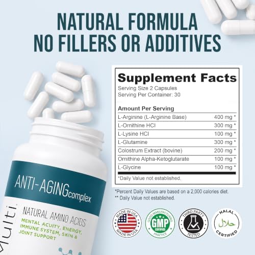 ViMulti Anti-Aging Complex Amino Acid Dietary Supplement, 2 Pack of 60 - Image 3