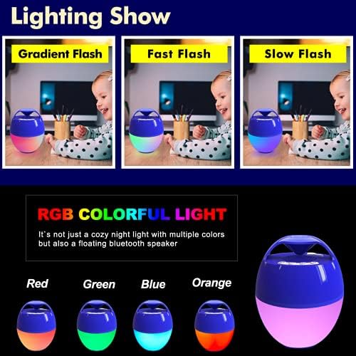 KingSom Portable Bluetooth Pool Speakers with Colorful Lights - Image 2