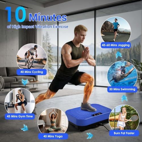 Homesy Vibration Plate Exercise Machine Shake Plate for Lymphatic Drainage - Image 3