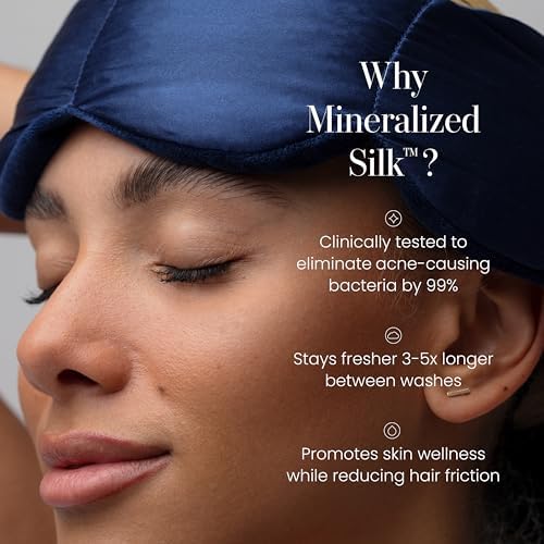 nodpod Mineralized Silk Gentle Pressure Sleep Mask, Weighted Eye Mask - Image 3