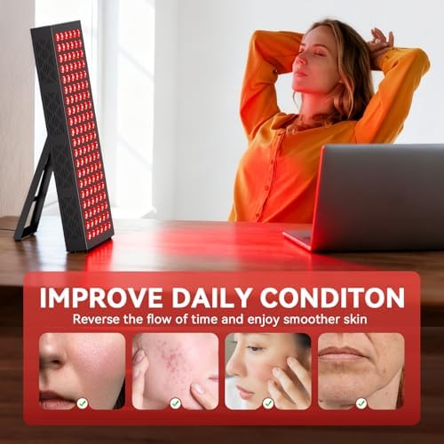 Red Light Therapy Box, 5in1 LED with 630-660-810-830-850, Metal Case, 3 Modes Red Light Panel with Soft Belt, 6 Timing Set - 9 Pulse Modes - 4-Level - Red Light Therapy Panel for Body - Image 2