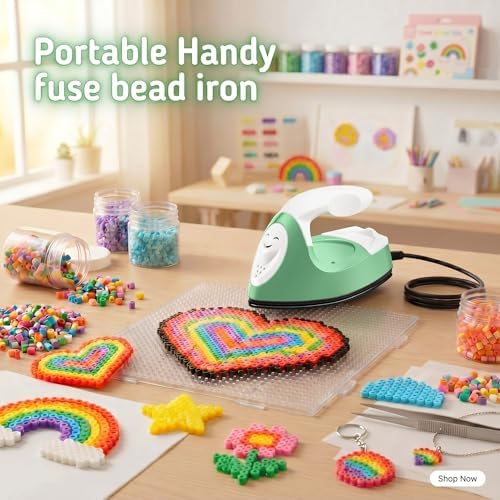 Honoson Mini Craft Iron with Charging Base Tiny,Green - Image 4