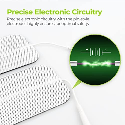 AUVON TENS Unit Electrode Pads 2"x4" 10 Pcs, Latex-Free, Reusable - Image 5