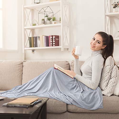 EXQ Home Weighted Blanket Cover 48x72-Twin Size Premium Soft for Weighted Blanket with Zipper,Machine Washable Duvet Cover (Grey,Duvet Cover Only) - Image 3