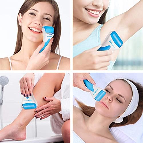 AECW (Jade Roller + Ice Roller) 2 in 1 Ice Roller for Face & Eye Puffiness Relief and Jade Roller for Face Eyes Body Neck Facial Massage Tool Roller - Image 2