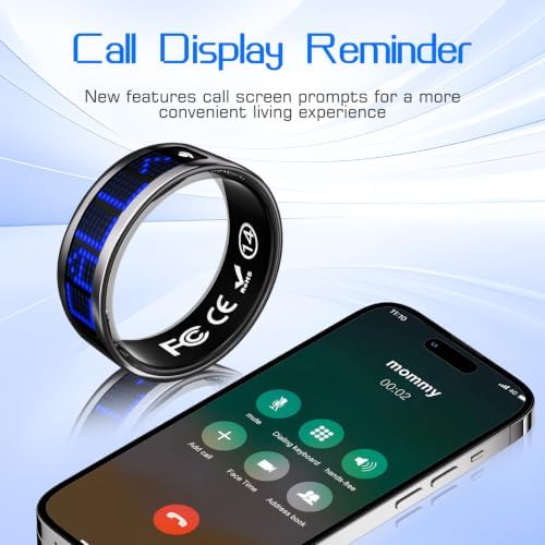 Smart Ring Fitness & Health Tracker with Display Screen for Men Women - Image 3