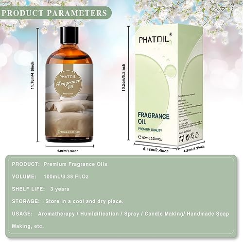 PHATOIL Fresh Linen Fragrance Oil for Diffuser Aromatherapy 3.38FL.OZ - Image 3