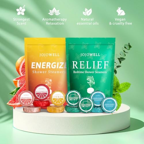 Shower Steamers Aromatherapy - 12 Pack Shower Bomes with Essential Oils, Birthday Gifts for Women Men, Relaxation Self Care Christmas Gift for Women Mom Wife Her, Stoking Stuffers - Image 2