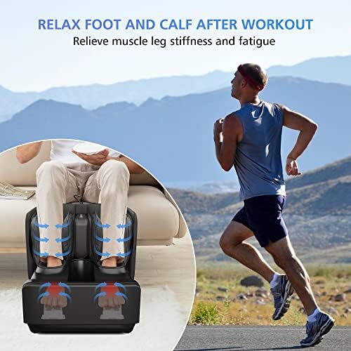 COMFIER 2 in 1 Foot Massager Machine, Shiatsu Foot and Calf Massager with Heat,Kneading,Vibration,Compression Massagers for Feet,Ankle,Leg,Tired Muscles & Plantar Fasciitis,Gift for Men Women - Image 5