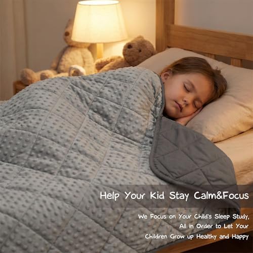 MAXTID Weighted Blanket for Kids, 4lbs Grey 36x48 inches, Reversible Heavy - Image 2