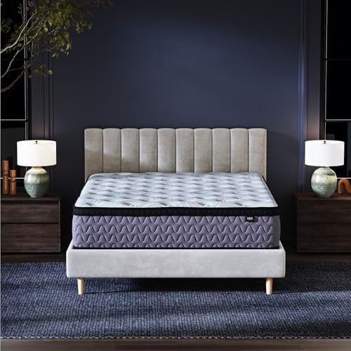 Signature Design by Ashley 12 Inch Medium Firm Hybrid Mattress Queen, Gray - Image 4
