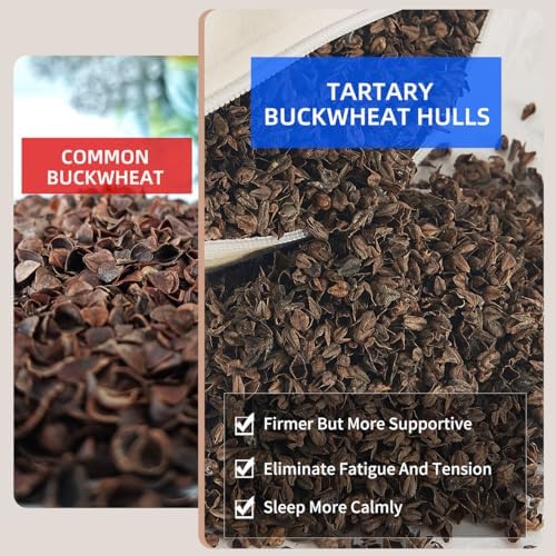 Organic Buckwheat Pillow for Sleeping with Organic Cotton Pillowcase - Image 3