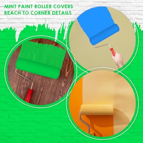 100 Pcs 4 Inch Foam Paint Roller High Density Foam Roller Mini Paint Roller Refills Paint Edger Tool for Walls Brings Smooth Finishes Flat Surfaces - Image 5