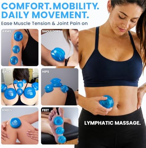 Silicone Cupping Set, Cupping Kit for Massage Therapy and Cellulite, 8 Cups - Image 3