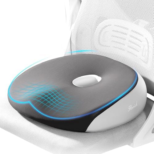 FLORICH Large Car Seat Cushion for Long Sitting, Ergonomic Memory Foam Driving Seat Cushion for Back & Sciatica Pain Relief, Non-Slip Washable Seat Cushion for Car, Driver, Office by FLORICH