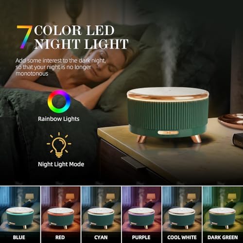 500ml Essential Oil Diffuser, Ultrasonic Aromatherapy Humidifier - Image 5