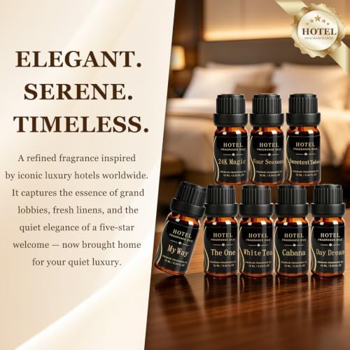 Hotel Collection Diffuser Essential Oil Gift Set, Luxury 5-Star - Image 2