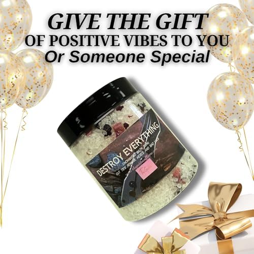 Destroy Everything Spiritual Bath Salts for Energy Cleansing & Uncrossing | Ritual Bath Soak for Spiritual Cleansing, Purification & Banishing Rituals 12oz | Hoodoo Voodoo Conjure Wicca Spell - Image 3