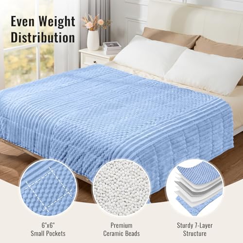 Uttermara Weighted Blankets for Adults, Queen Size 20lbs 60x80 Inches - Image 4