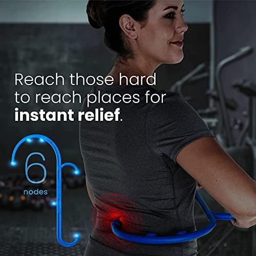 Mount Plus MP005 Back Massager Handheld Tool | Back and Neck Massager | Trigger Point Therapy Self Massage Tool | Fibromyalgia Pain Relief (1 Pack Blue) - Image 5
