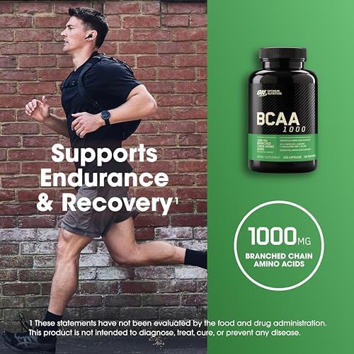 Optimum Nutrition BCAA Capsules, Keto Friendly, 1000mg, 200 Ct - Image 3