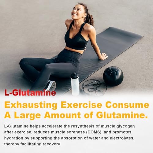 L-Glutamine Gummies 1000mg, Glutamine Supplement for Women & Men, with BCAAs, Magnesium & NAC, Support Gut, Muscle Health & Immunity, Vegan, Gluten Free, Keto Friendly, Pineapple Flavor, 60Ct - Image 7