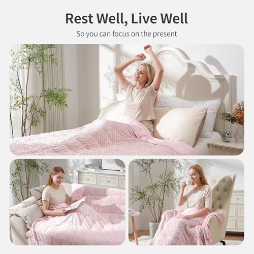 Uttermara Cooling Weighted Blanket for Adults, 15 lbs Full Size 48" x 72" - Image 4