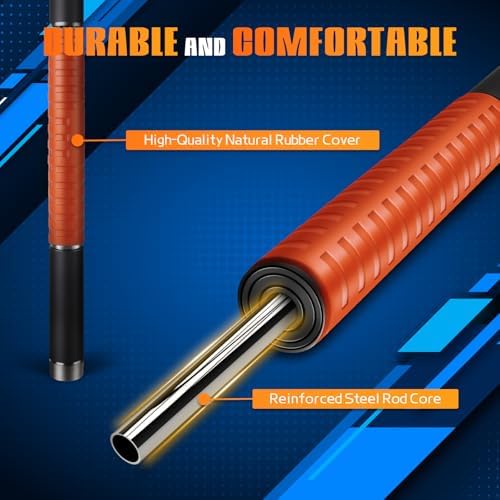 Muscle Roller Stick,17" Massage Roller for Muscle Deep Tissue Orange - Image 5