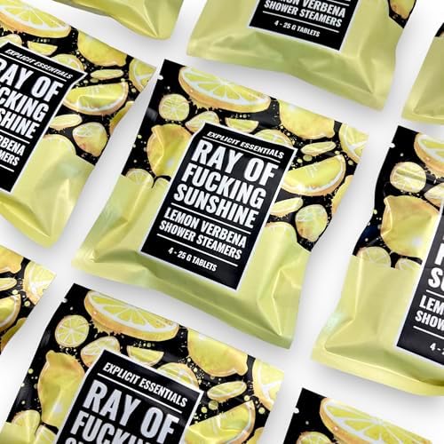 Explicit Essentials Ray of Fucking Sunshine Shower Steamers | Citrus Lemon Verbena Aromatherapy Shower Steamers to Lift Your Mood & Boost Your Day | Funny Self-Care Gift for Women & Men - Image 6