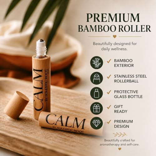 Soulistic Root Calm Essential Oil Roller, Calm Essential Oil Roll On Blend, 10ml Glass Roller- Stress Relief, Essential Oil Blends, Aromatherapy Self Care Products for Women - Image 6