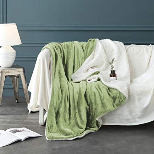 LBRO2M Sherpa Fleece Bed Blanket Super Soft Plush Warm Throw Twin 65"X90" - Image 3