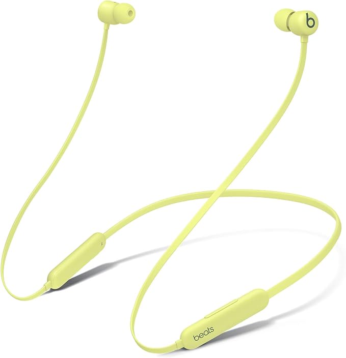 Beats Flex Wireless Earbuds - Apple W1 Headphone Chip, Magnetic Earphones, Class 1 Bluetooth, 12 Hours of Listening Time, Built-in Microphone - Yuzu Yellow - Image 2