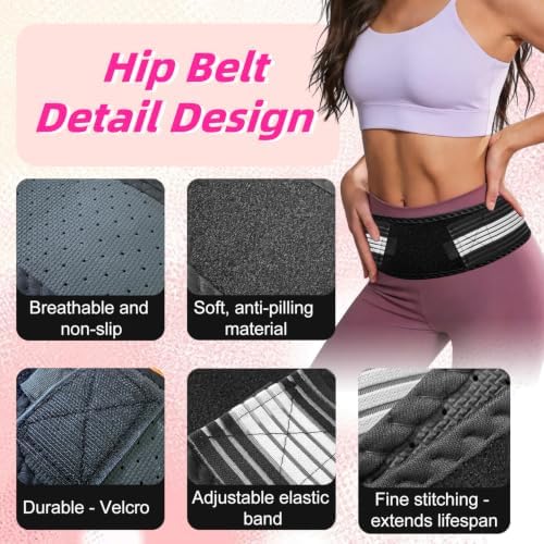 SI Joint Belt for Women, Size L, Sacroiliac Support & Sacral Brace - Image 4