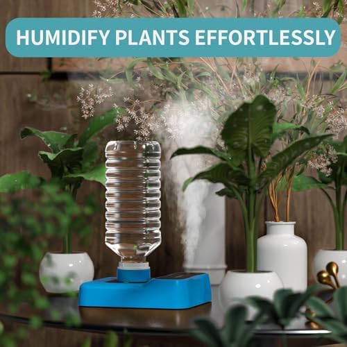 Travel Humidifier, Portable Small Humidifier for Plants, Bedroom, Office, Hotel or Car, Battery Operated Mini Cool Mist Humidifiers, Quiet 23dB, Auto-off, Night Light & BPA-Free, Blue - Image 3