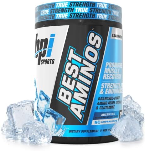 BPI Sports Best Aminos - BCAA Powder Post Workout & Glutamine Recovery Drink with Branched Chain Amino Acids for Hydration & Recovery, for Men & Women - Arctic Ice - 25 Servings by BPISports