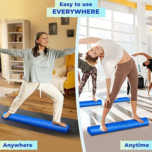 Yes4All High-Density EPP Half Round Back Roller Foam, Exercise Foam Roller for Yoga, Pilates & Stretching - 12, 18, 24, 36 inch - Image 4