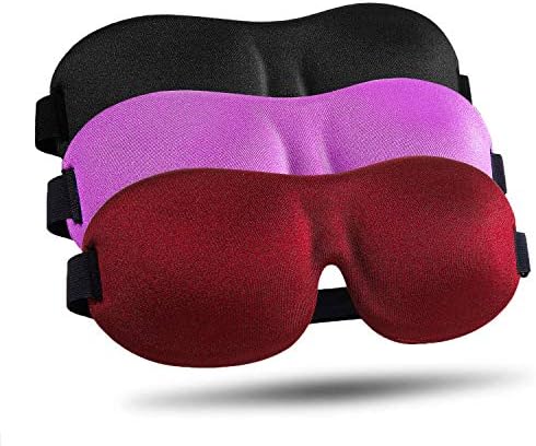 LKY DIGITAL Sleep Mask for Side Sleeper 3 Pack, Blackout 3D Eye Mask by LKYDIGITAL