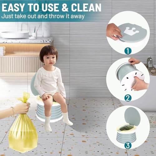 Portable Potty for Toddler,Travel Potty Seat for Toddler,Travel Toilet Kids - Image 4