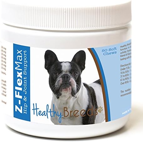 Healthy Breeds French Bulldog Z-Flex Max Hip and Joint Soft Chews 50 Count by HealthyBreeds