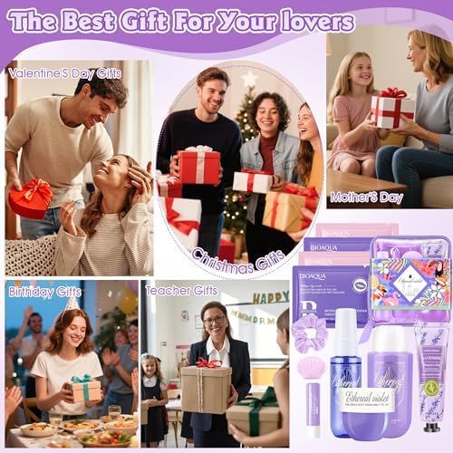 Gifts for Women Skin Care Set, 11 Pcs Skincare Kit- Spa Gifts For Women, Complete Travel Size Spa Kit Skincare Gift Set Birthday Teacher Appreciation Valentine's Day Party Favors Mothers Day Gift - Image 4