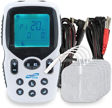Carex Intensity at Home TENS Unit Muscle Stimulator, TENS Machine for Muscle Pain, Shoulder Recovery, and Physical Therapy, Includes Specific Settings for Back, Neck, and Body Pain by Roscoe+Medical