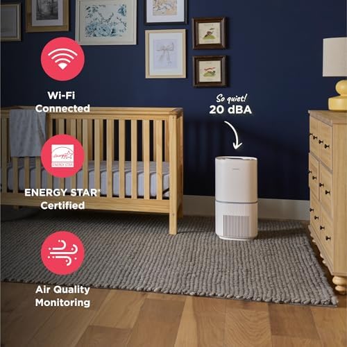 Frigidaire PureA300 XL HEPA Air Purifier with Wi-Fi for Large Rooms, Covers up to 1,685 Sq. Ft., 3-Stage Filtration, Energy Star Certification, Air Quality Monitoring, Smart Mode, Ultra Quiet, White - Image 4