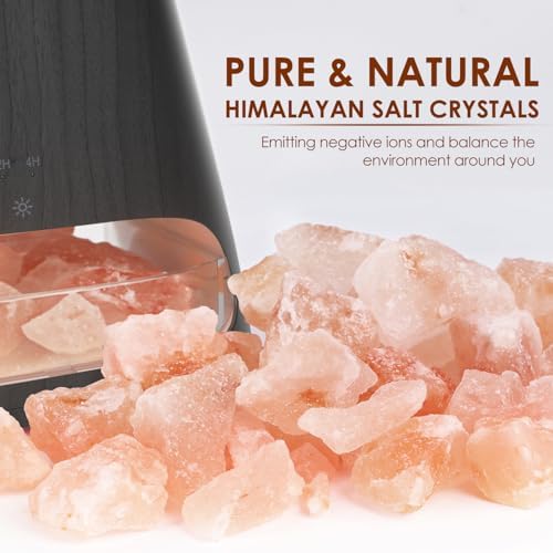 SALKING 2-in-1 Essential Oil Diffuser for Home, 150ml Salt Lamp Diffuser - Image 2