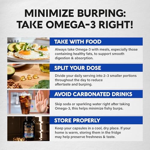 Omega 3 Fish Oil 3600 mg - Omega 3 Supplement for Men & Women - 90 Softgels - Image 6